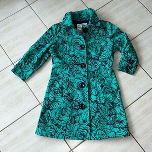 Guess Green & Navy Light Coat Size Medium